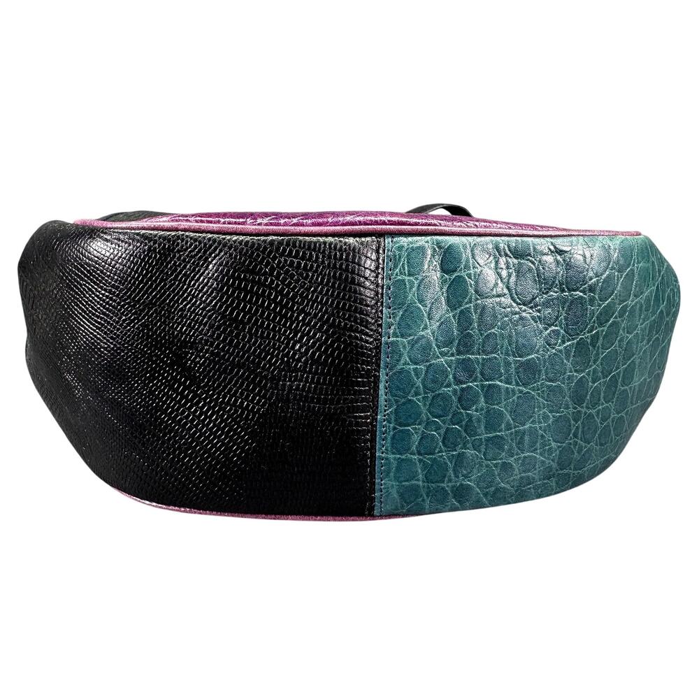Vintage. Sharif, Patchwork, Leather, Crossbody Bag - Picture 10 of 11